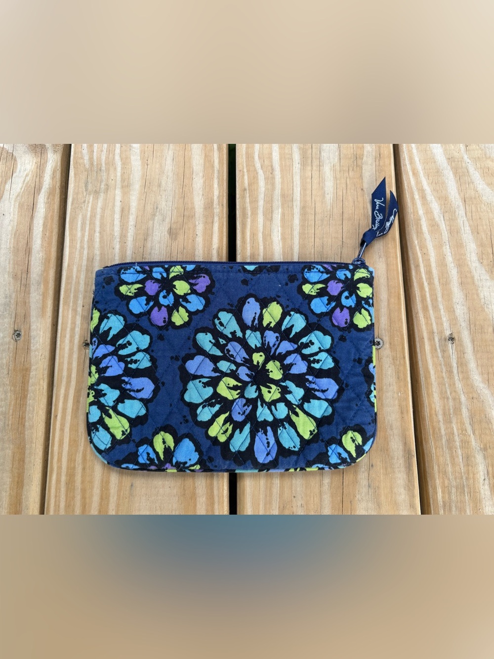 Vera Bradley Blue Floral Clutch